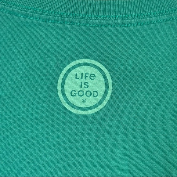 Life is Good Green 'Game On' T-Shirt Men’s Size L - Picture 5 of 5